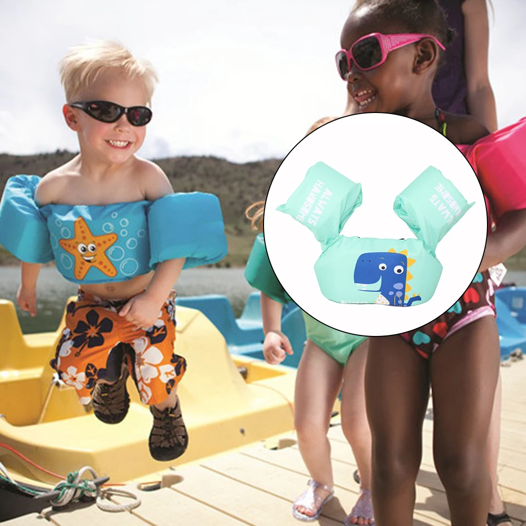 

Baby Swim Rings Foam Cartoon Baby Arm Ring Buoyancy Vest Garment of Floating Kids Safety Life Vest Children's Swim Life Jackets