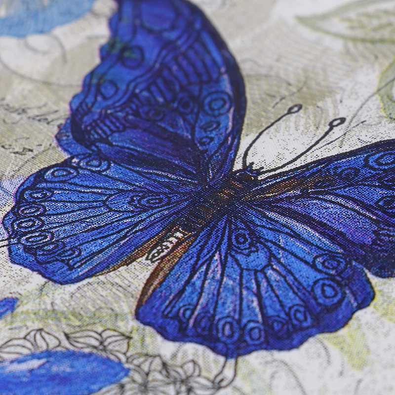

20PCS/Pack Napkins paper Decoupage Tissue Purple Flowers Butterfly wedding birthday decorative BIodegradable