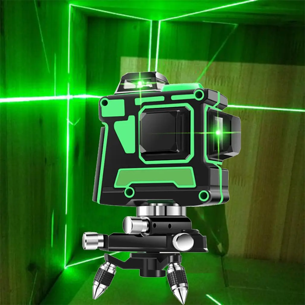 

Laser Level 12 Lines 3D Self-Leveling 360 Horizontal And Vertical Cross Super Powerful Green Laser Beam Line