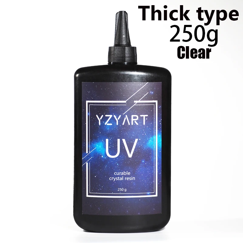 YZY ART UV Смола твердое ультрафиолетовое отверждение Смола солнечное лечение Активированный солнечный свет Kawaii Ремесла прозрачный тонкий/толстый тип