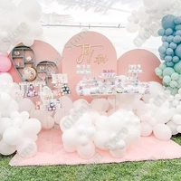 1set gender reveal party supplies balloon garland globos baby shower white pink wedding decoration thanksgiving ballons other