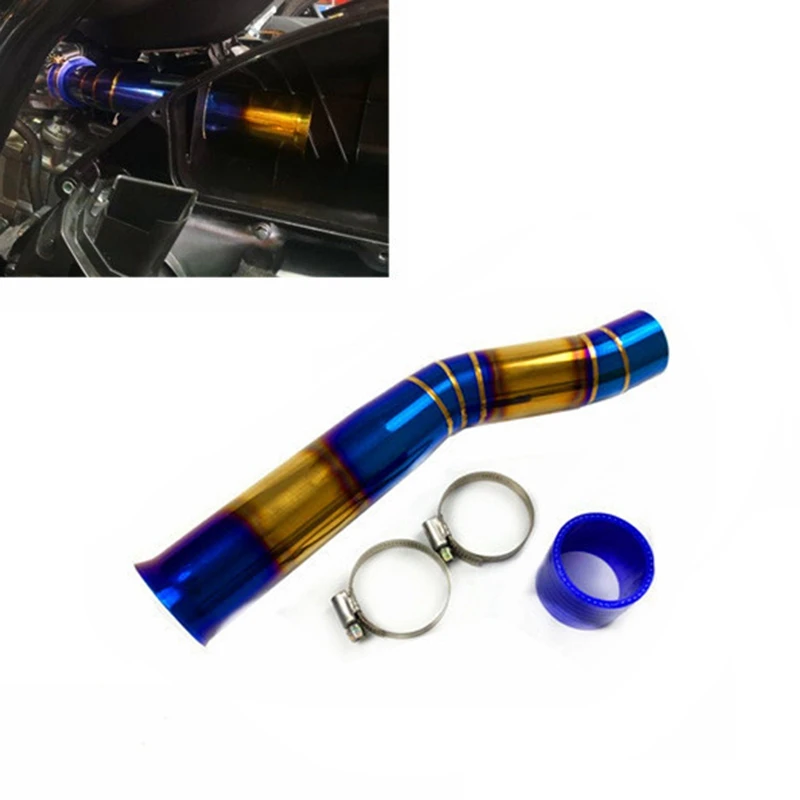 

Жареная синяя трубка фильтра из нержавеющей стали для мотоцикла Впускное отверстие средняя труба для YAMAHA NMAX155 C