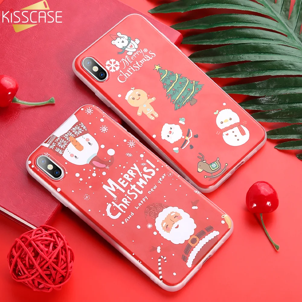 KISSCASE Прозрачный чехол для телефона с рождественским рисунком huawei P20 Lite P30 P20/30 Pro