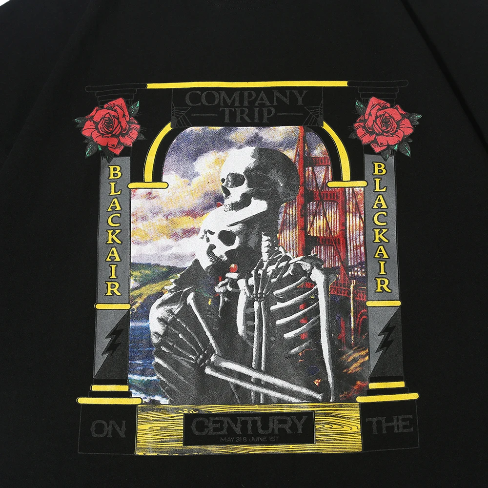 Женские винтажные готические футболки Skulls N Rose топы больших размеров уличная
