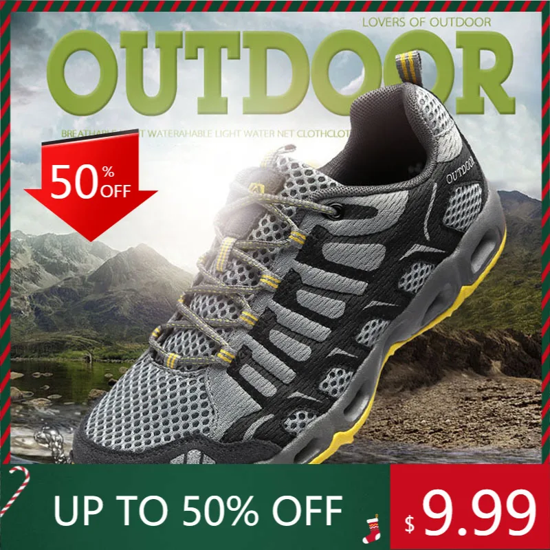 

Men Trekking Hiking Shoes Breathable Quick Dry Climbing Sports Shoes Women Soft Non-slip Comfortable Diving Aqua Water Sneakers