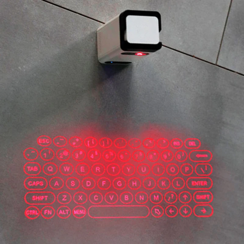 Bluetooth Виртуальная мини лазерная клавиатура беспроводная проекционная