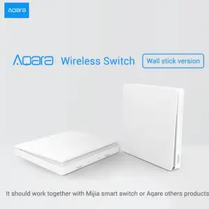 Умный выключатель света Aqara, 2,4 ГГц, беспроводной переключатель ZigBee, дистанционное управление через приложение для умного дома