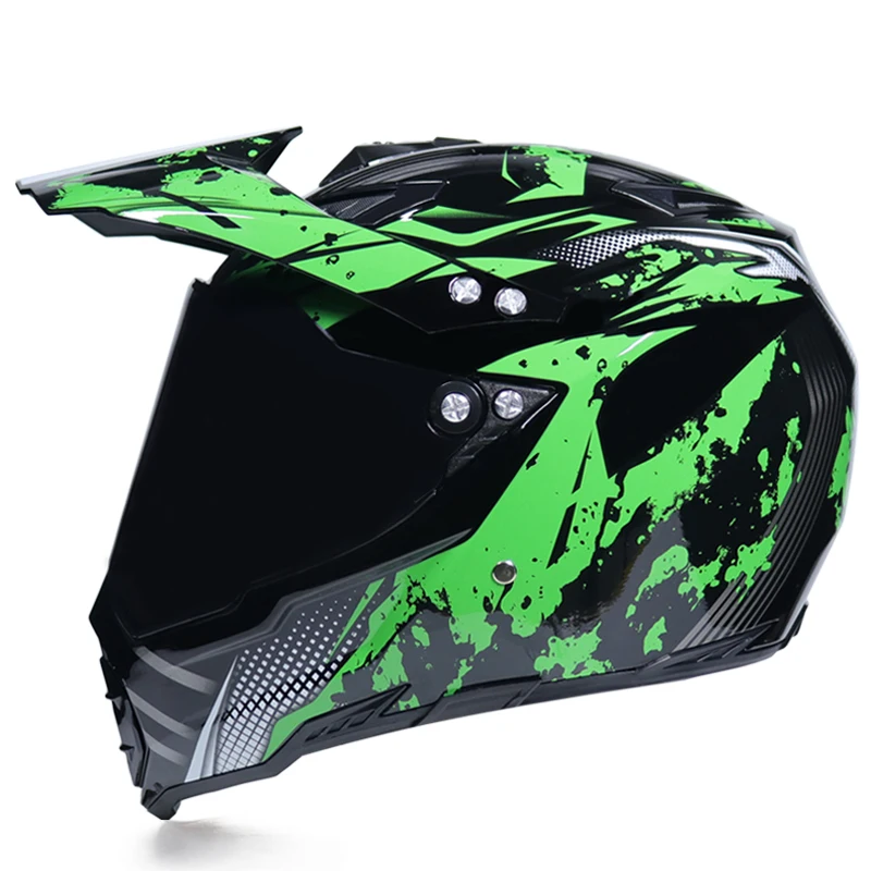 

Man women casque moto winter Casco Capacete motorcycle racing helmet motorcross off road helmet Dot approved helmets with visor