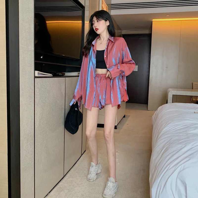 Женский костюм BPK6602 Модный повседневный комплект из 2 предметов весна-лето-осень