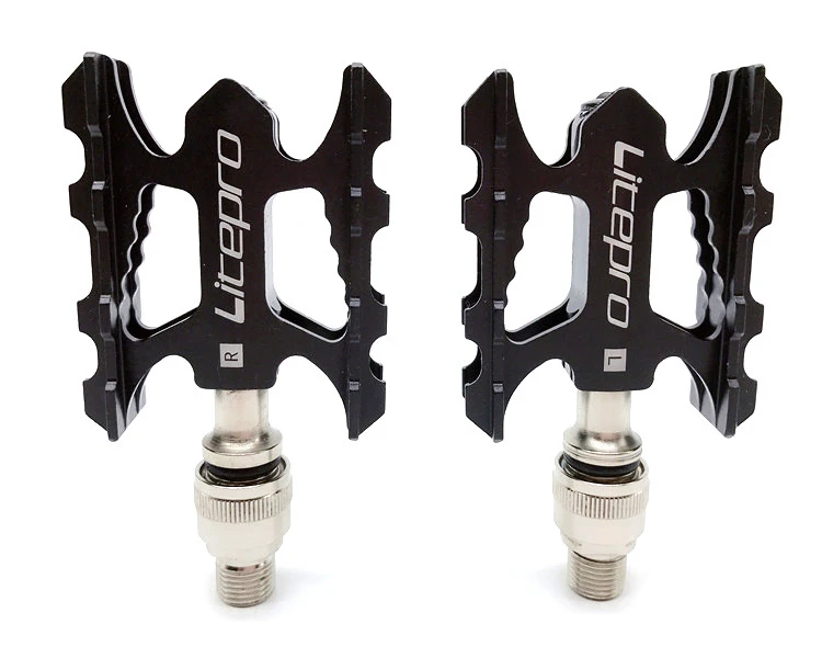 

Litepro Bicycle Pedal Quick Release Aluminum Alloy Bearing Pedal for Brompton Folding Bike Mountain Bike Road Bicycle Pedals