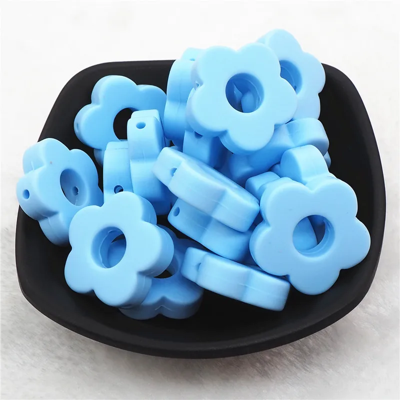 Pastel Blue Chengkai 10 шт. BPA бесплатно силиконовые бабочки Прорезыватель для зубов DIY Детский душ Прорезыватель для зубов Монтессори Сенсорная игрушка животное шарик аксессуары - Цвет: Pastel Blue