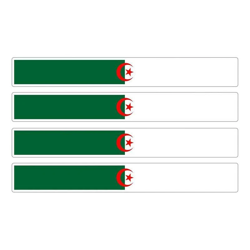 

Hot 4pcs Patriotic Stickers Flag Stripes Vinyl PVC 13cm X 1.7cm Car Motorcycle Reflective Tuning Albania Car Sticker