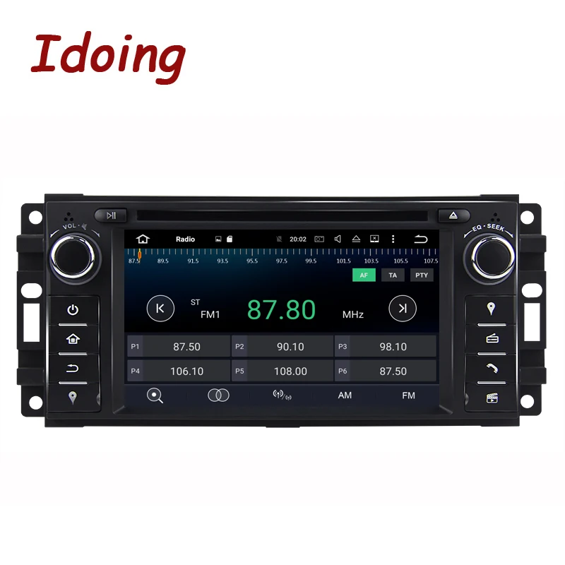 Idoing6.2 &quotAndroid 7 1 1Din мультимедийный видеоплеер на руль сенсорный экран для Chrysler Jeep