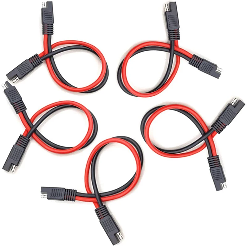 

5Pcs 12 AWG SAE Extension Cable-SAE to SAE Power Automotive Extension Cable Quick Disconnect Wire Harness SAE Connector
