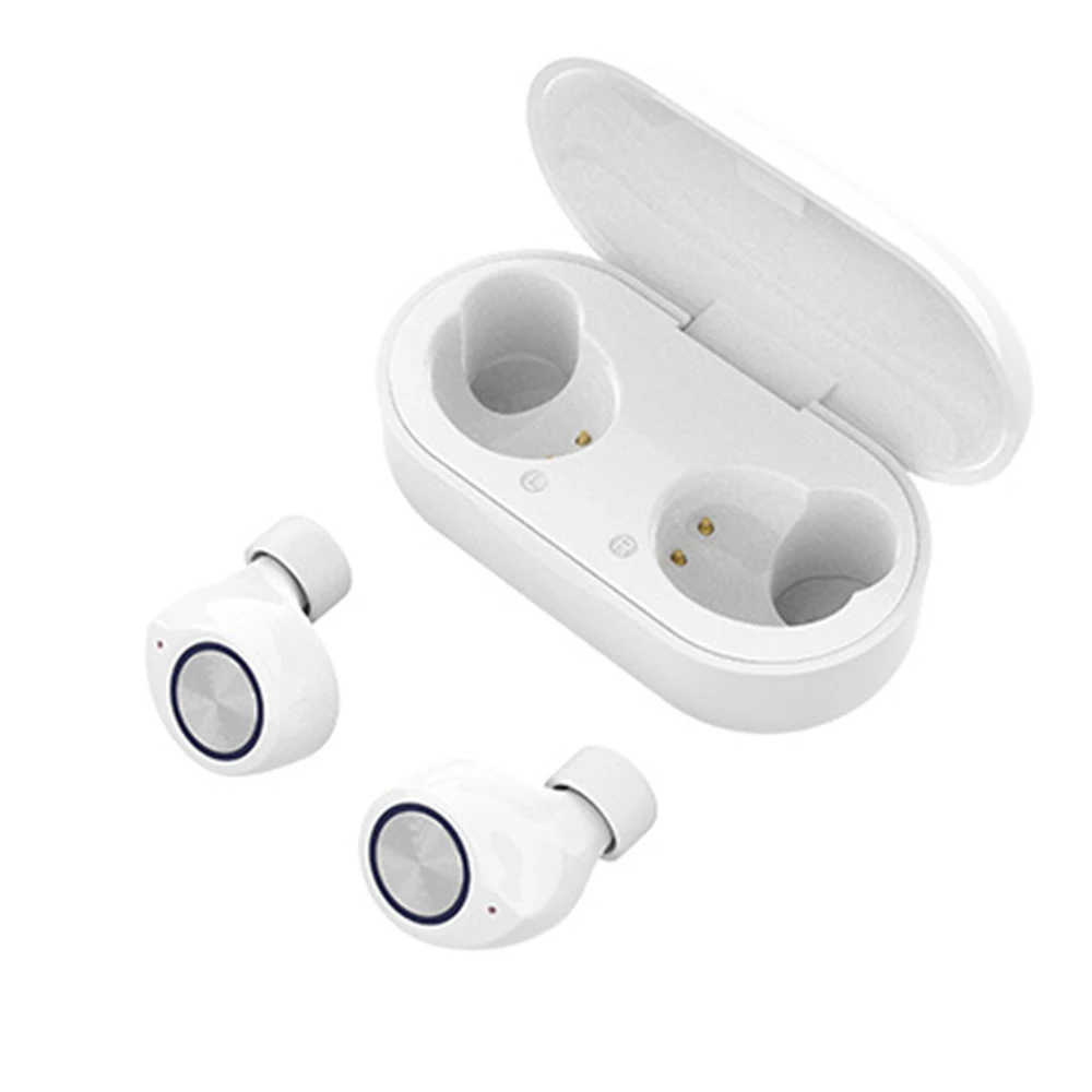 TW60 портативный Bluetooth 5,0 TWS наушники беспроводные bluetooth наушники мини спортивные наушники с двойным микрофоном игровая гарнитура телефон - Цвет: TW60 white