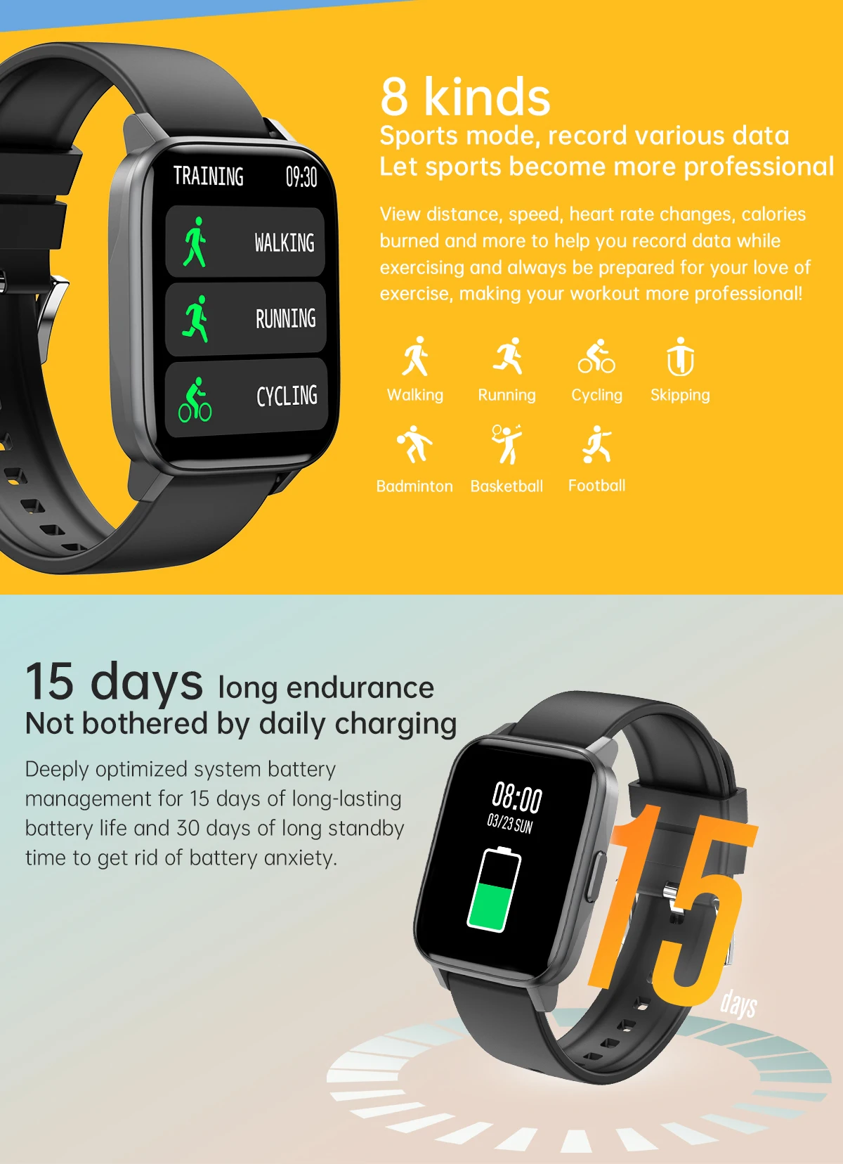 2021 smart watch men women full touch fitness tracker waterproof smartwatch band for samsung apple android xiaomi huawei free global shipping