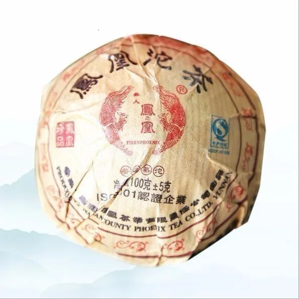 Чай из древнего дерева Юньнань с большими листьями 100 г чай горы Пуэр