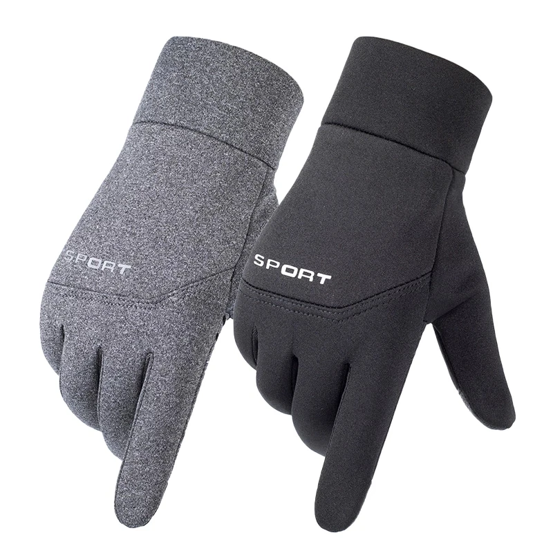 winter 2023 Hot Sale Winter Warm Velvet Waterproof Gloves Men Ski Cycling Sports Women Touchscreen Non-Slip Reflective Glove