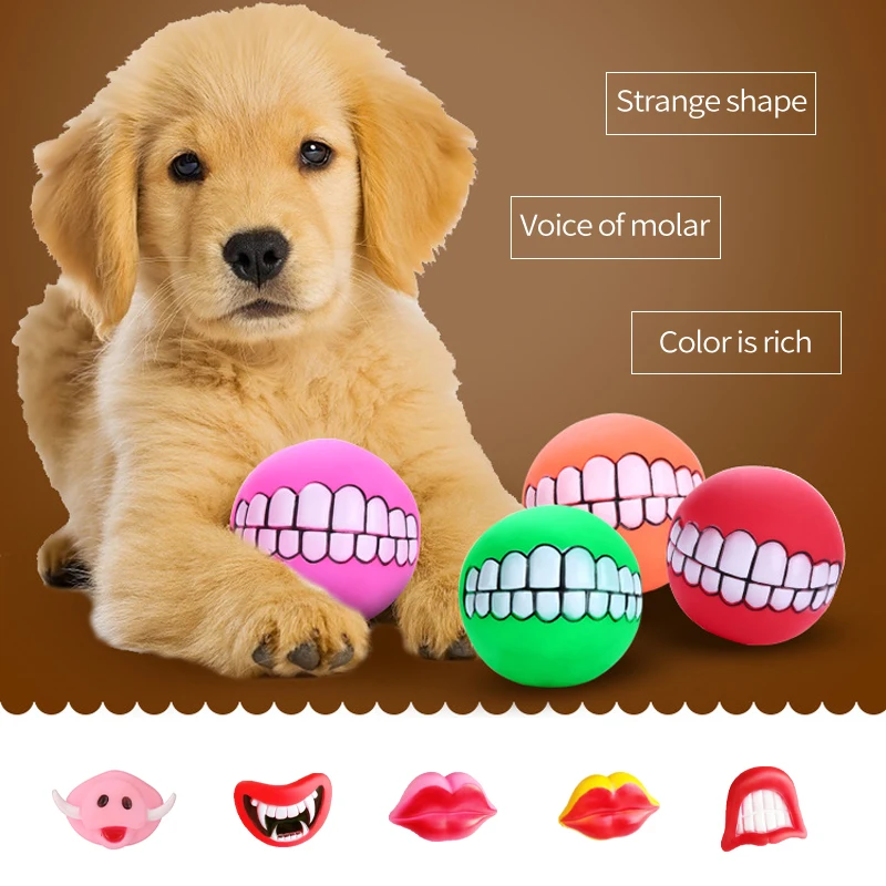 

2021 Dog Toy For New Tooth Cleaning Snack Pet Products Squeak Dog Chew Toy Accessories Outdoor Puppy Pet Play Chew Balls Toy