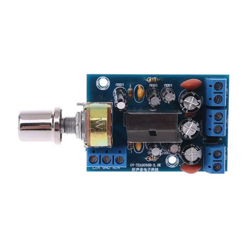 

2021 New TEA2025B 2.0 Stereo Dual Channel Mini Amplifier Board For PC Speaker 3W+3W