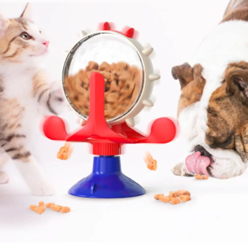 

Интерактивная лакомство, протекающая игрушка для маленьких собак, оригинальная медленная кормушка для собак, забавные собачьи колеса, аксе...