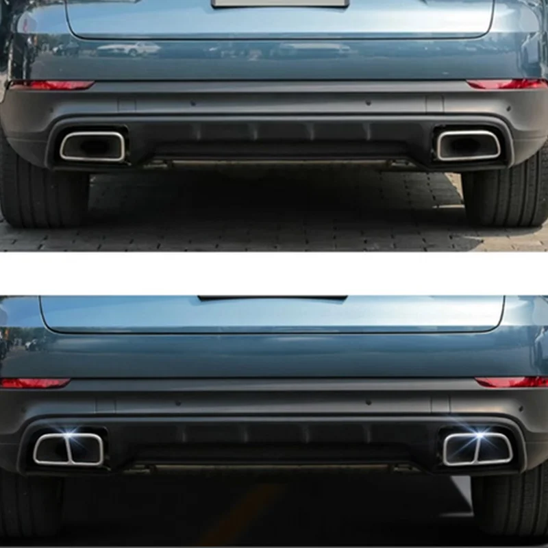 Для Porsche Cayenne 2017 2018 2019 автомобильные задние трубы выхлопная труба глушитель рамка