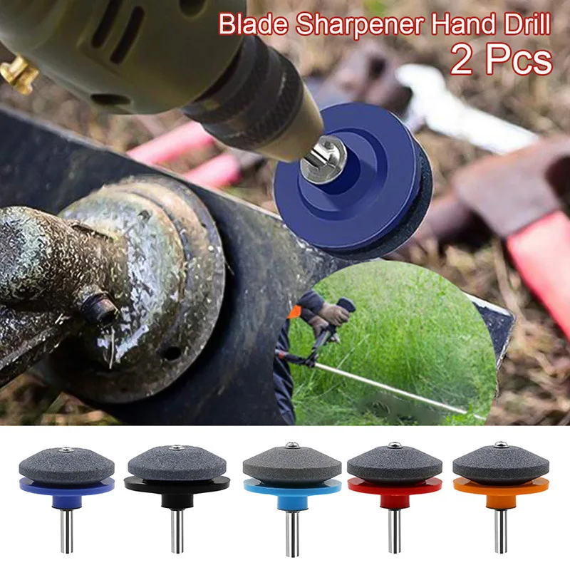 

50MM Faster Lawn Mower Sharpener Lawnmower Blade Sharpener Universal Grinding Rotary Drill Cuts Universal Grinding Drill Cuts