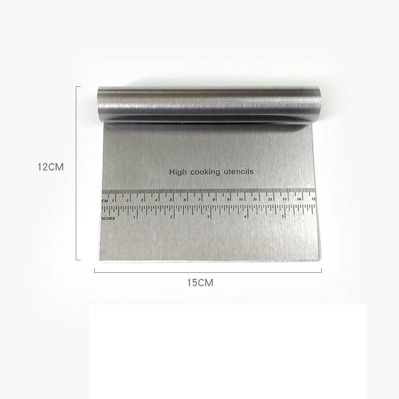 Скребок для теста и помадки из нержавеющей стали резак выпечки тортов лопатки