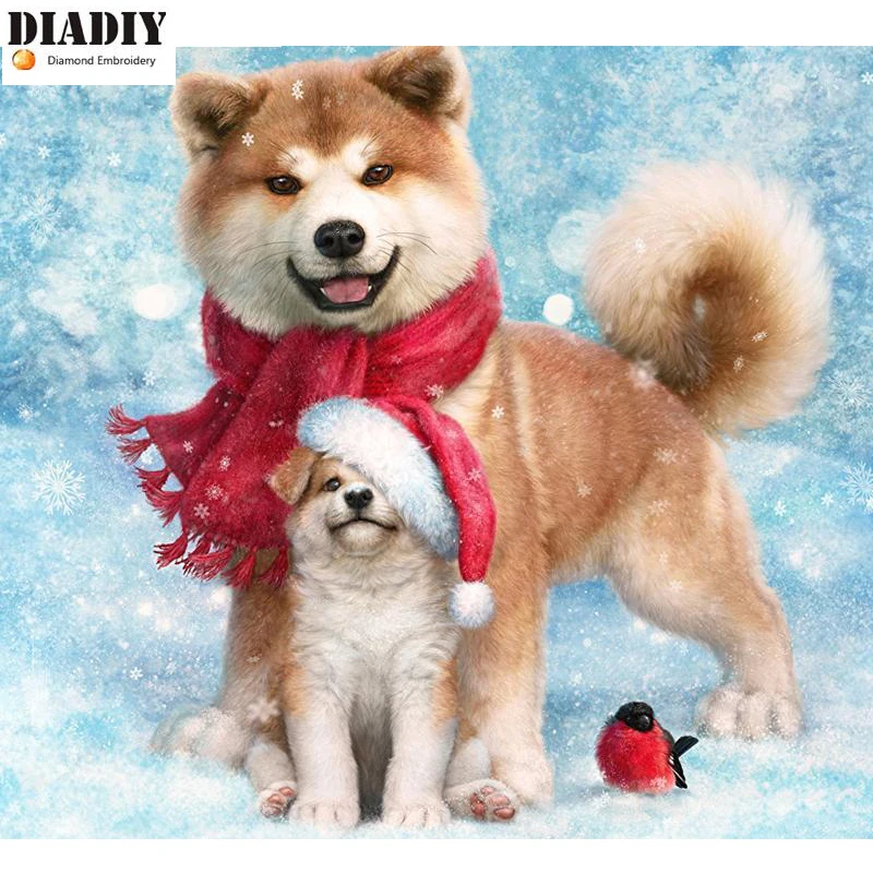 

Full Square &round Diamond 5D DIY Diamond Painting dog 3D Embroidery Cross Stitch Mosaic Home Decor