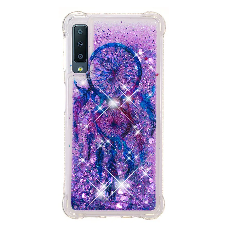 Color Drops Chimes Блестками с блестками жидким песком чехол для samsung Galaxy A8 плюс A7 A6 A310 A510 A320 A520 A720 M20 M30 A10 A20 A30 крышка - Цвет: Color Drops Chimes