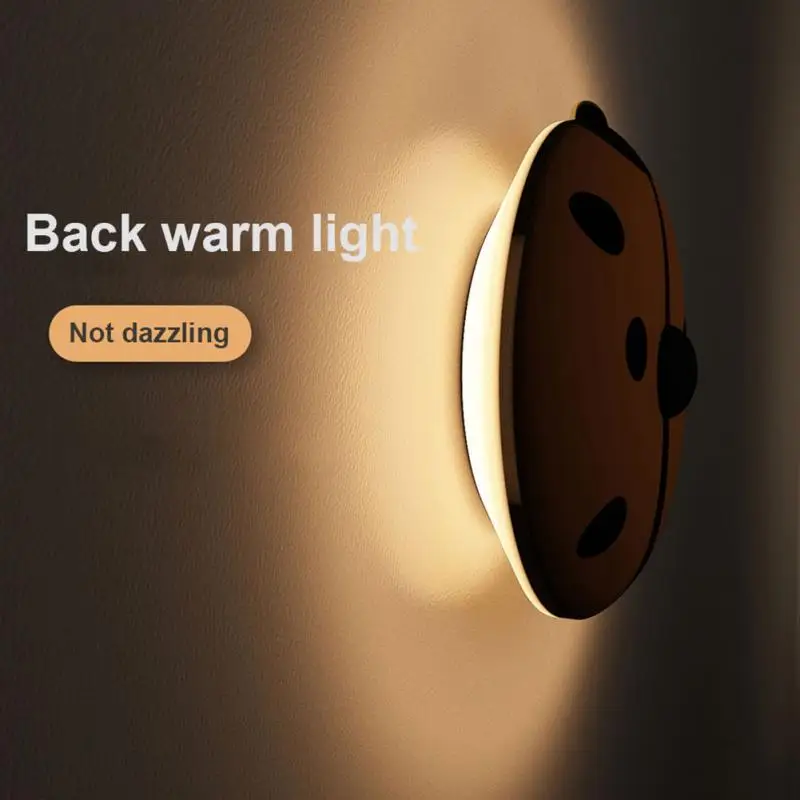 

PIR Motion Sensor Colorful LED Night Light USB Rechargeable Night Lamp For Bedroom Kitchen Cabinet Light Wireless Closet Light