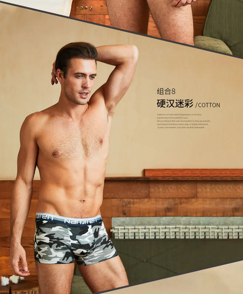 Shorts Mens 5Pcs\lot Underwear Soft Boxers Cotton Boxer Men Solid Boxer Shorts Plus Size Boxers Mens Underwear Lot