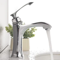 all copper hot and cold single hole faucet wash basin faucet bathroom wash basin faucet