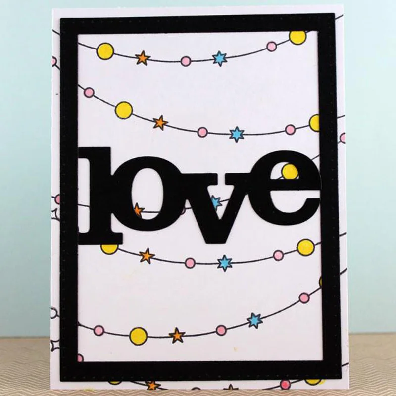 Прямоугольная рамка сделай сам с декоративными бирками высечки для изготовления