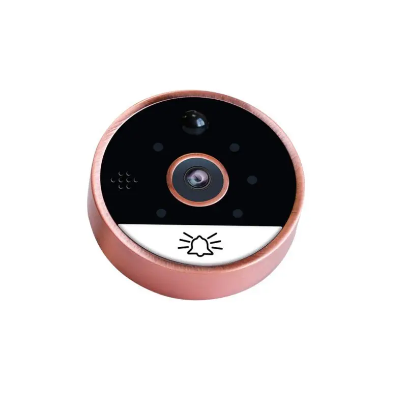 Цифровой дверной глазок ночного видения датчик движения WiFi Пульт дистанционного