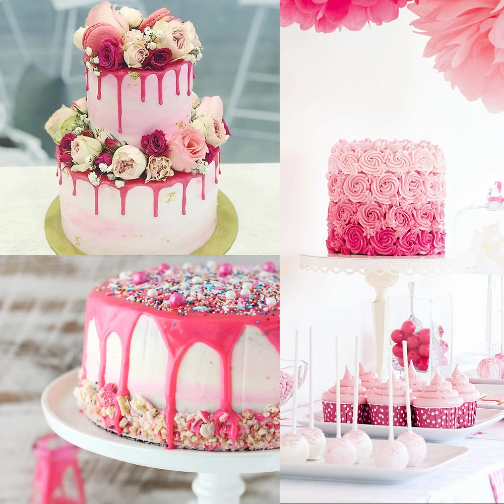 Пищевой порошок 10 г розовый пищевой краситель для украшения торта выпечки и