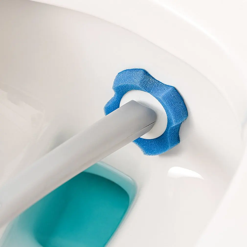 

Disposable Bathroom Cleaning Toilet Brush Long Handle No Dead Angle Cleaning Brush Household Disposable Cleaning Artifact set