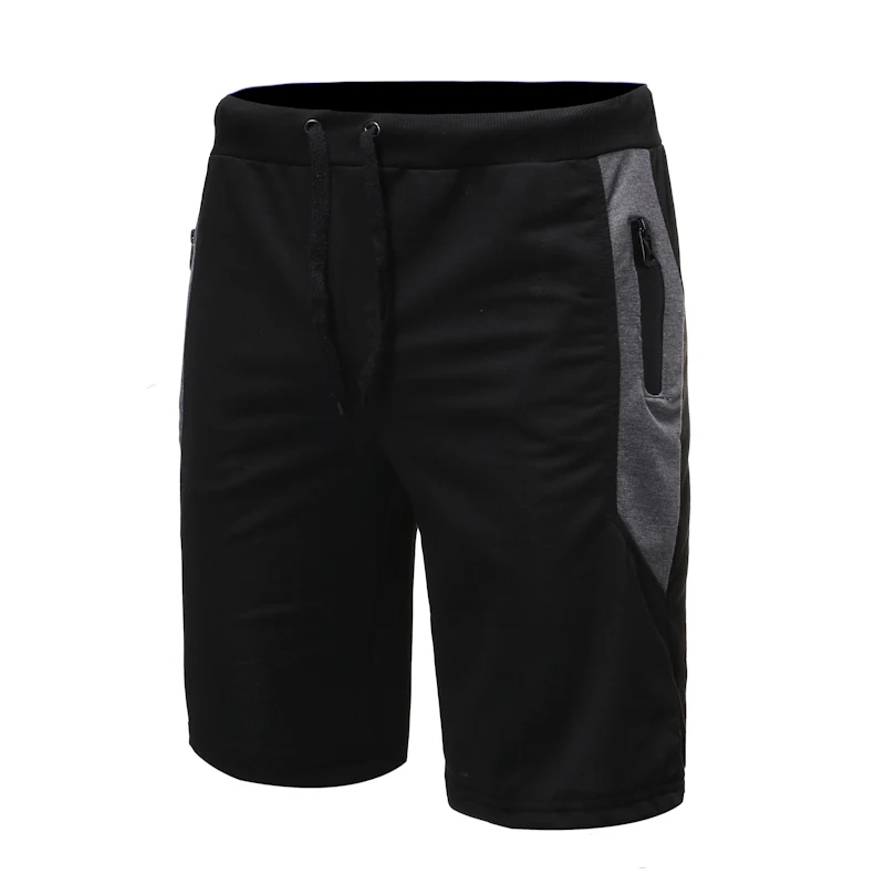 

Hot sports shorts stitching zipper design casual shorts