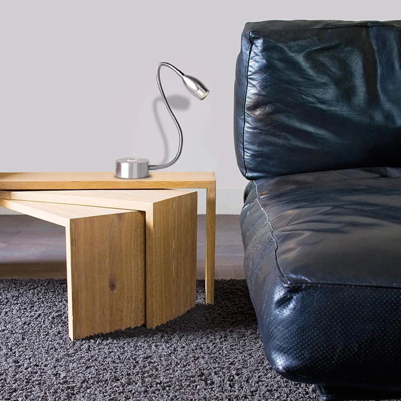 

Dimmable Reading Lamp, Bed Lights with Plug Wired for Bedroom Bedside, Flexible Gooseneck Book Light, Wall Mounted Read Light, 2