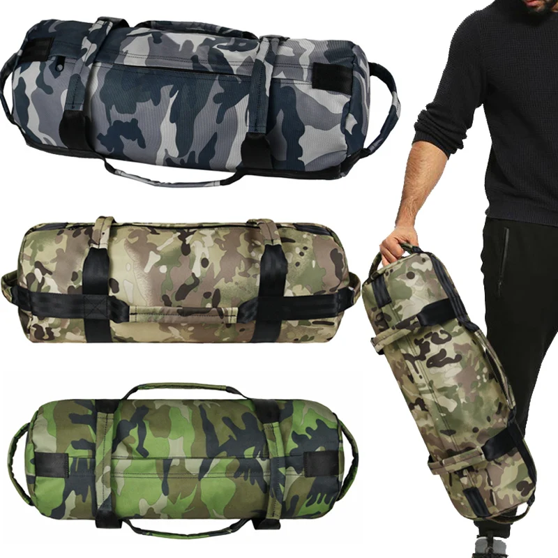 

Adjustable Weight Training Workout Sandbag Weightlifting Camouflage Power Bag Gym Strength Fitness Equipment