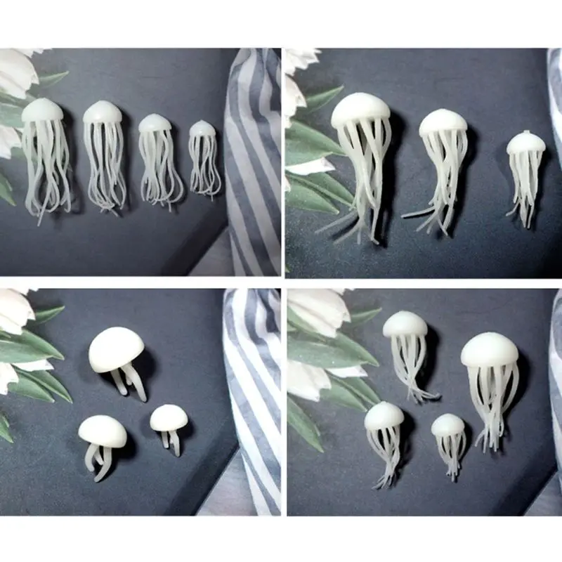 Мини Медузы Моделирование смолы плесень океана тема наполнители DIY наполнения