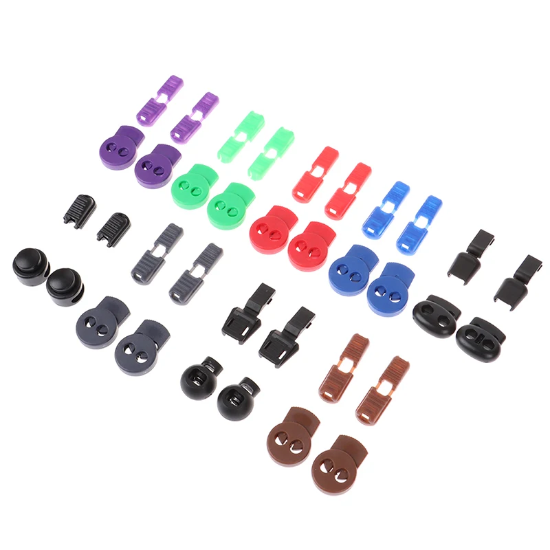 

1 Pair No Tie Shoelaces Locks Elastic Tieless Laces Cord Buckles Clip Lock for Sneakers Boots Casual and Work Shoes