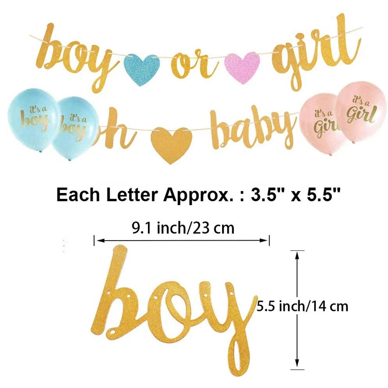 Пол раскрыть вечерние украшения блестящие буквы о ребенок и мальчик или девочка