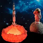 Новейший уникальный дизайн 2021 года, 3D принт, ракета, светодиодный ночник, настольная лампа, Космический Шаттл, произведение искусства для украшения дома, подарок