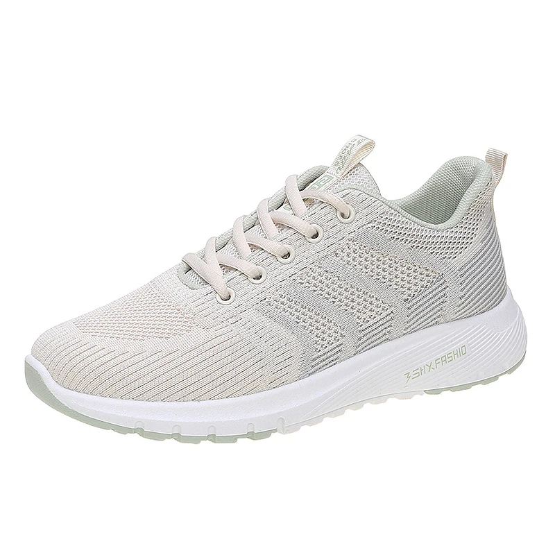 

2021 Sneakers Women Shoes Flats Casual Ladies Shoes Woman Lace-Up Mesh Light Breathable Female Zapatillas De Deporte Para Mujer