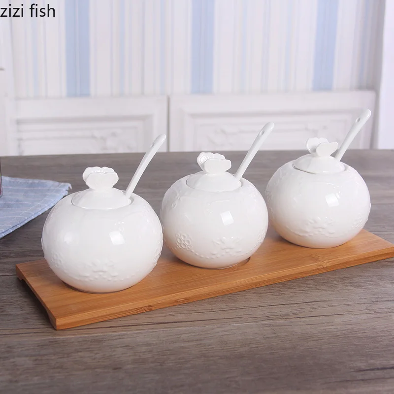 Бытовые кухонные принадлежности шейкер для соли/керамическая банка приправ