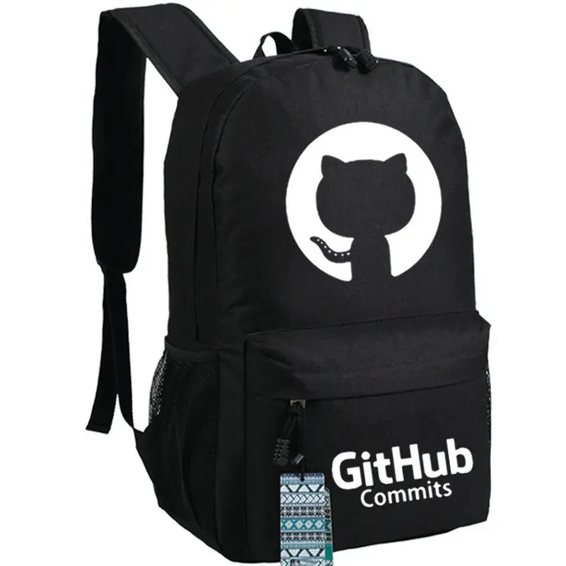 Рюкзак Github Hello world рюкзак школьная сумка программатор с принтом|Мужские рюкзаки| |