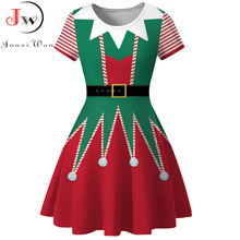 Vestido retro de fiesta de navidad para mujer...