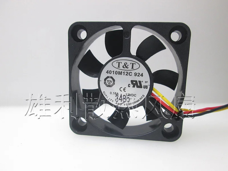 

Новый TT 4010M12C 924 12V 0.16A 4 см 4010 3 провода защиты электродвигателя Вентилятор охлаждения