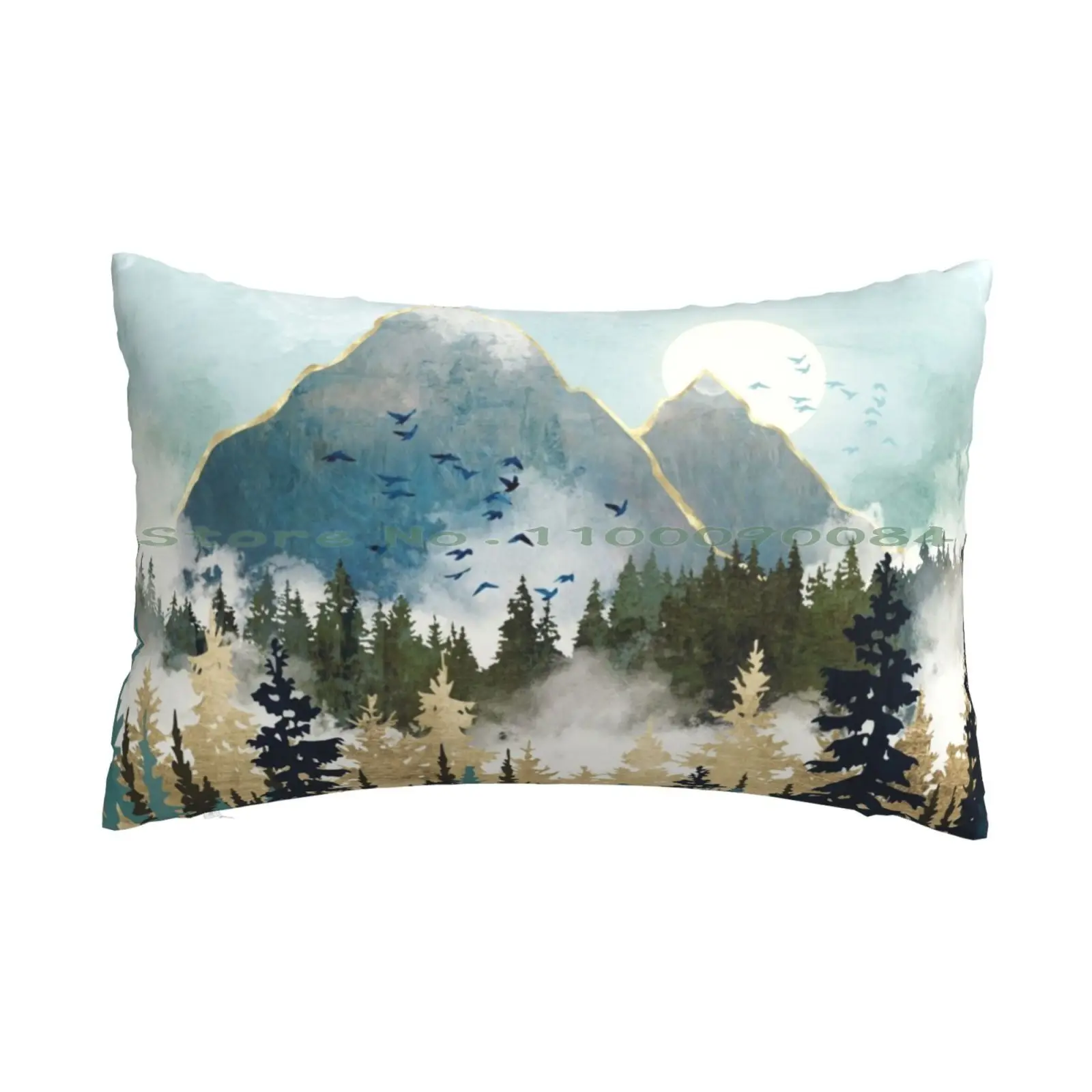 

Чехол на подушку с изображением мистических пейзажей, 20x30, 50*75, для дивана, спальни, леса, деревьев, пейзажа, гор, природы, тумана, птиц, абстрак...